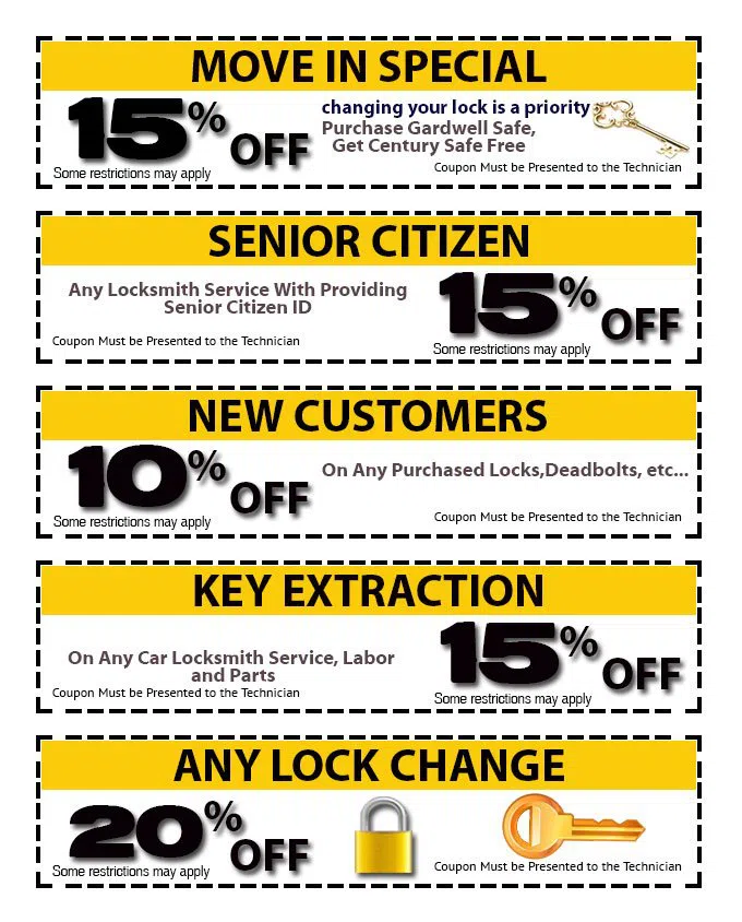 Security Locksmith Services Mira Loma, CA 951-381-0950 - coupon-img